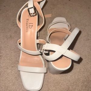 I.D. Required White Heels